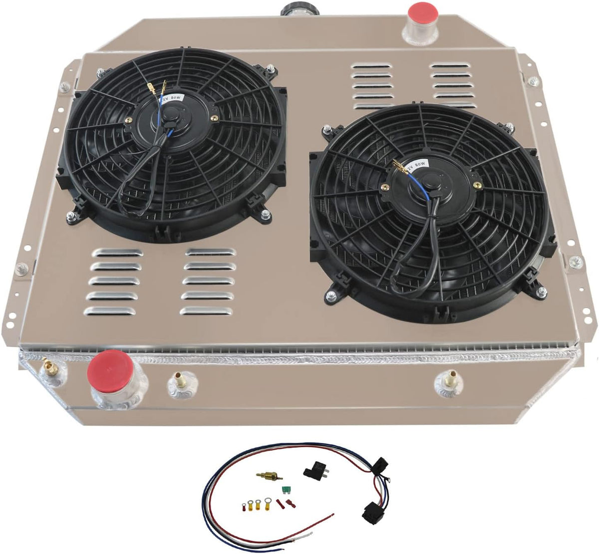 Aluminum Radiator with Shroud Fan and Relay Kit H228055