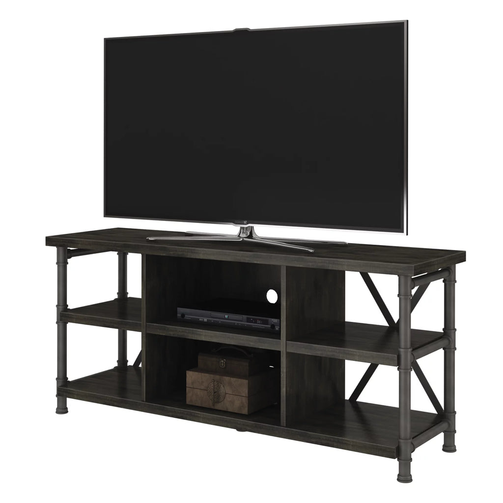 Industrial TV Stand with Metal Pipe Frame H424604