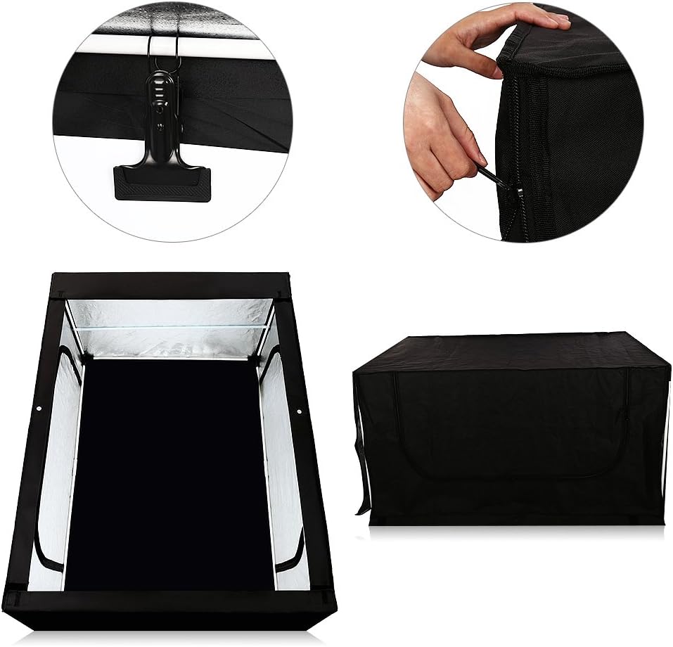 LED Studio Lightbox with 3 Colors Backdrops and Carrying Bag G170