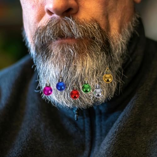 12pcs Light up Christmas Beard Ornaments W299