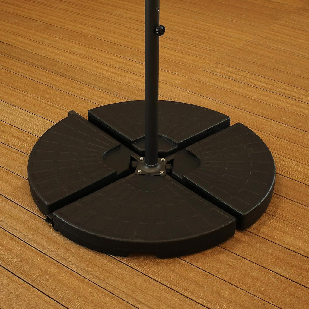 4-Piece Heavy-Duty Cantilever Offset Patio Umbrella Base Plates K11738