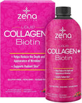 Liquid Collagen + Biotin 2500mg 5000mcg Mixed Berry Flavor 90 Servings F234496