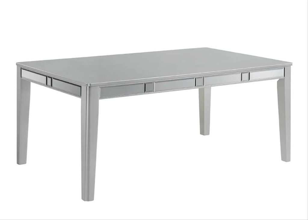 Grey Silver Dining Table Set for 6 J4325