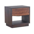 Acacia Wood 1 Drawer Nightstand H36621