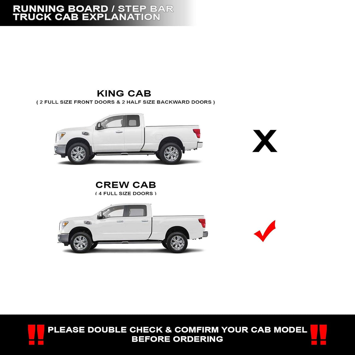 4 Oval Side Step Nerf Bars Matte Black Crew Cab L7630