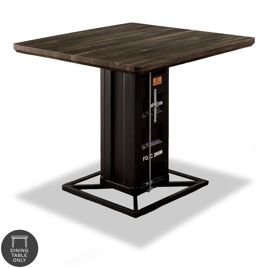 Walnut Wood Counter Height Table P9377
