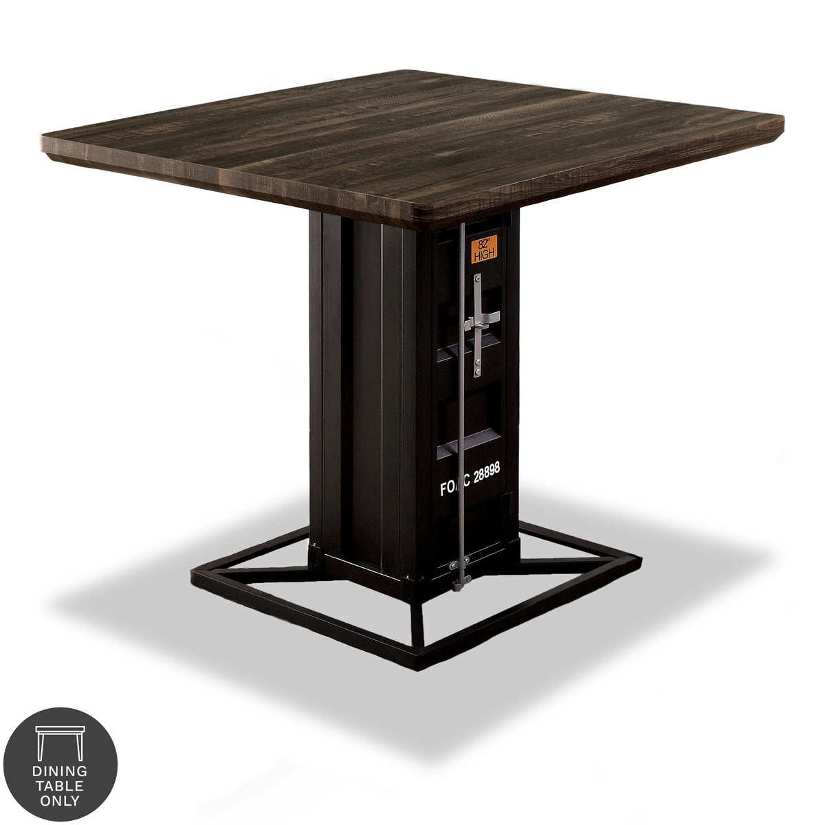 Walnut Wood Counter Height Table P9377