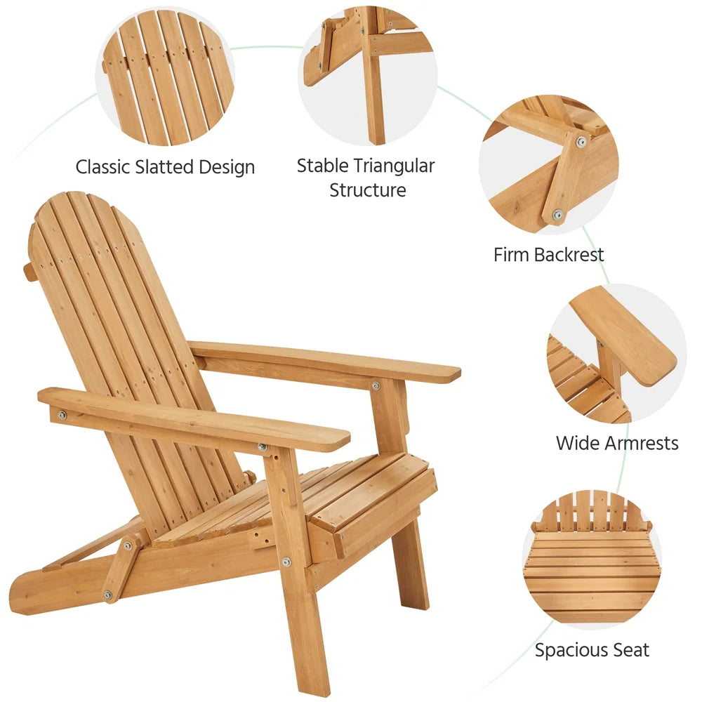 Solid Wood Folding Adirondack Chair H997112