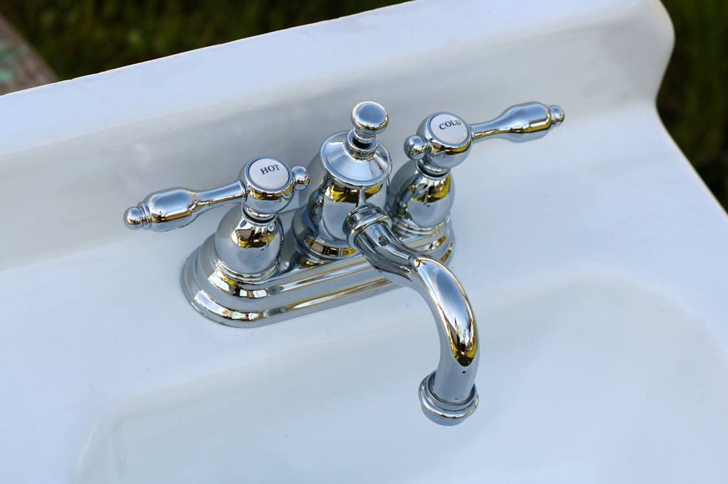 Chrome Centerset Lavatory Faucet with Pop-Up Y652104