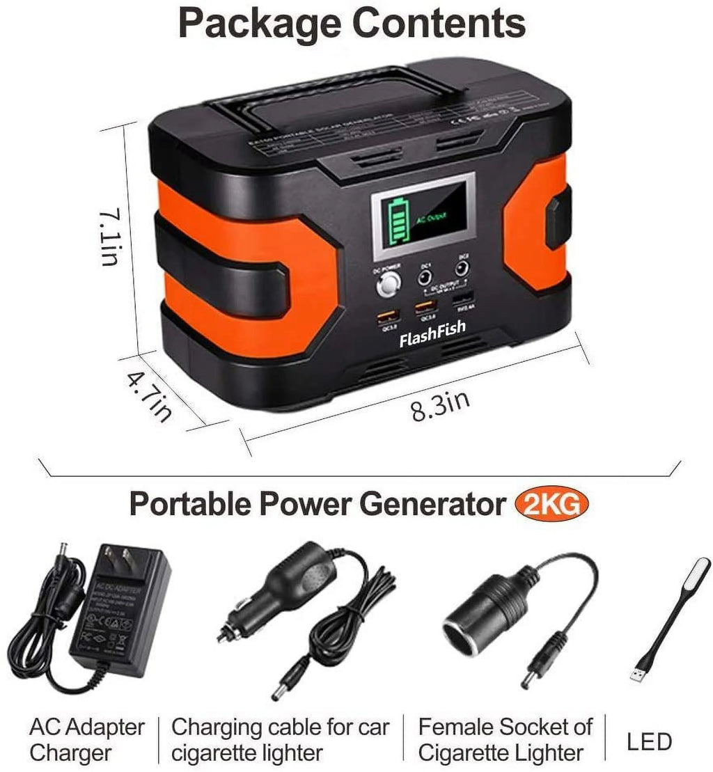 200W Peak Power Station 166Wh Backup E7650