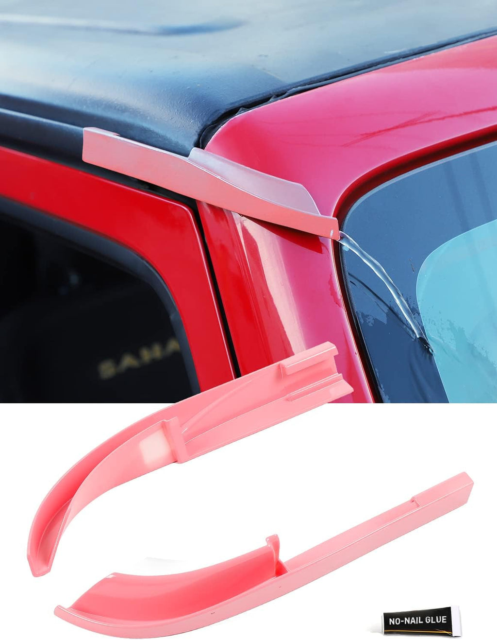 Black Roof Rain Gutter Extensions 2 PCs L7115