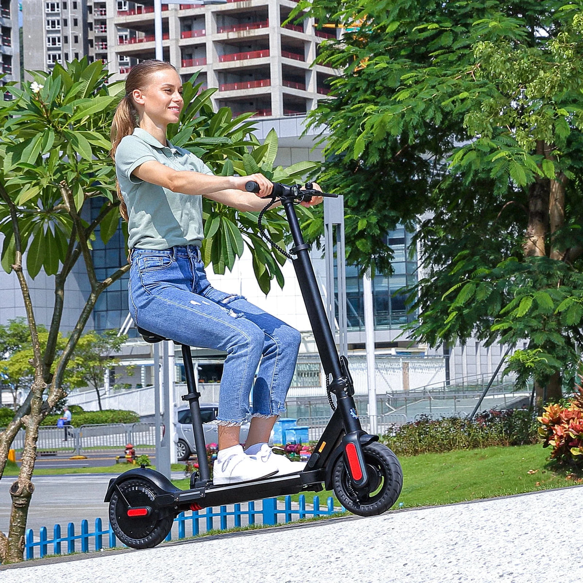 Electric Scooter for Adults, 20 Mph 25 Miles Range, 500W Foldable T657525