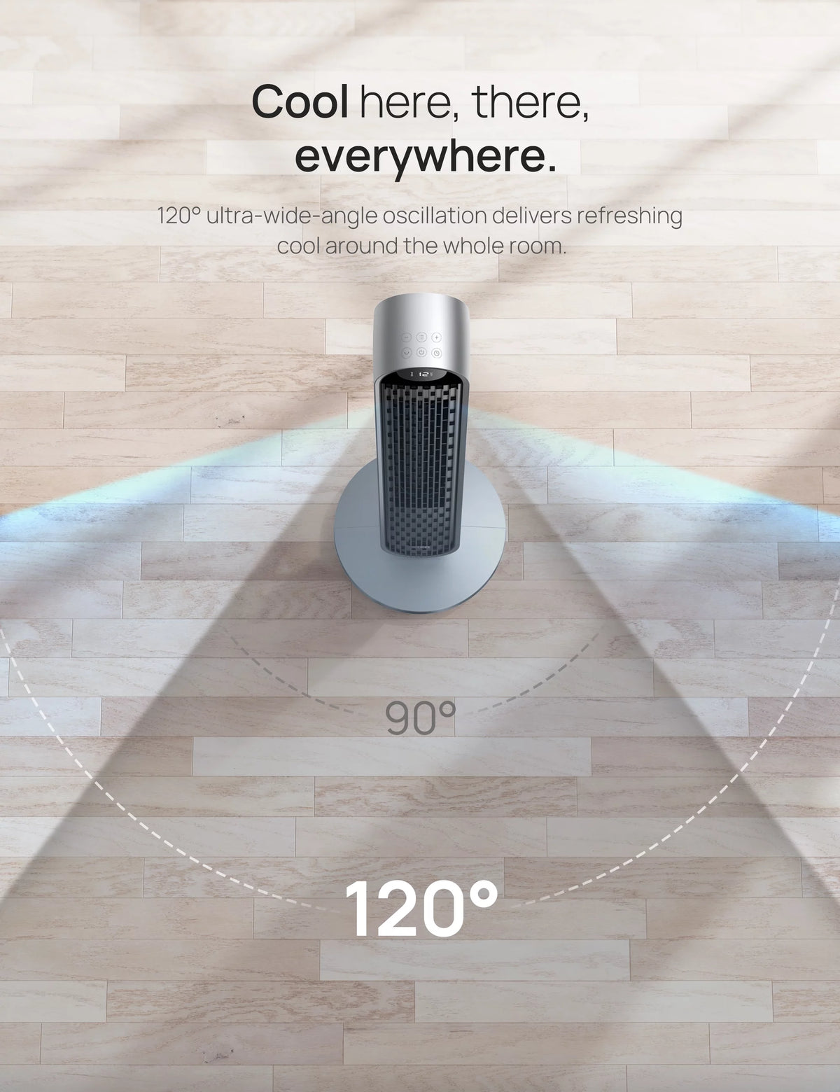 Tower Fan with Remote 42 Inch 12 Speeds 12H Timer F4852