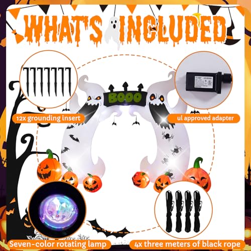 8ft Inflatable Halloween Outdoor Decoration with LED Lights C8085