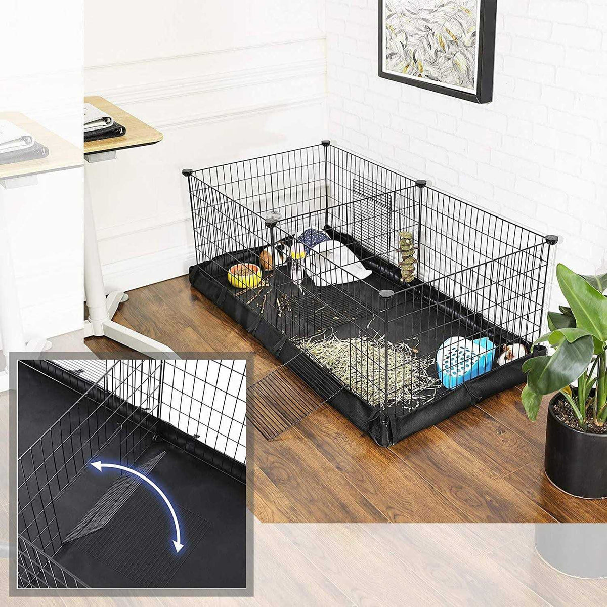 Pet Playpen with Divider Panel O73640