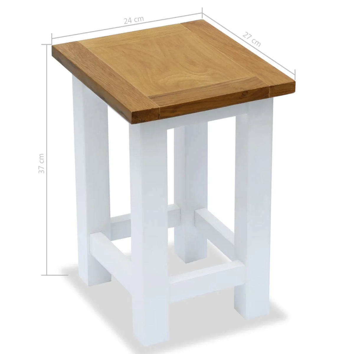 Solid Oak Wood End Table V70835