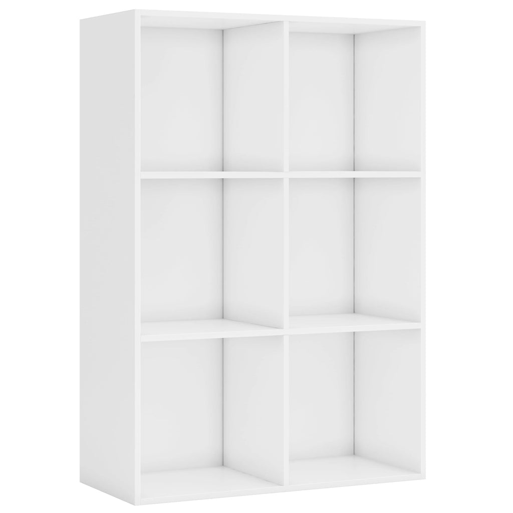 White 6 Cube Bookcase Storage Cabinet B577