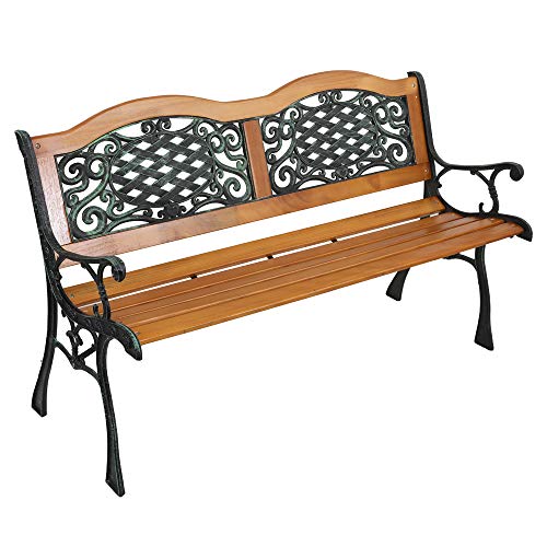 Metal Wood Garden Bench J659