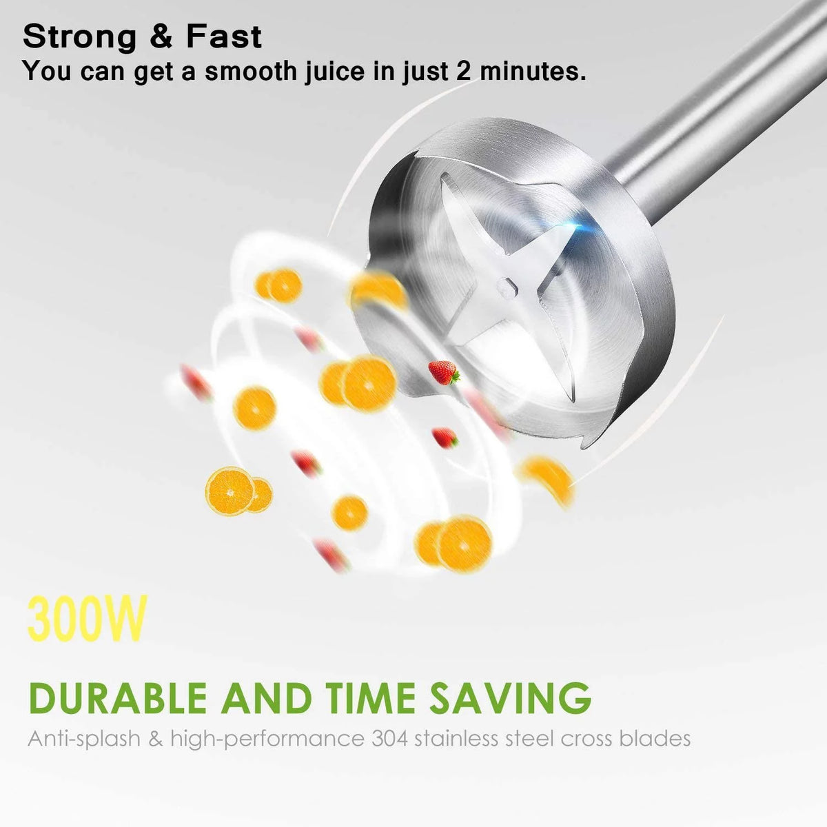 12-Speed Hand Blender with 20oz Portable Bottle K839
