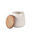 Stoneware Jar With Lid 16.5 cm Matt Cream R133