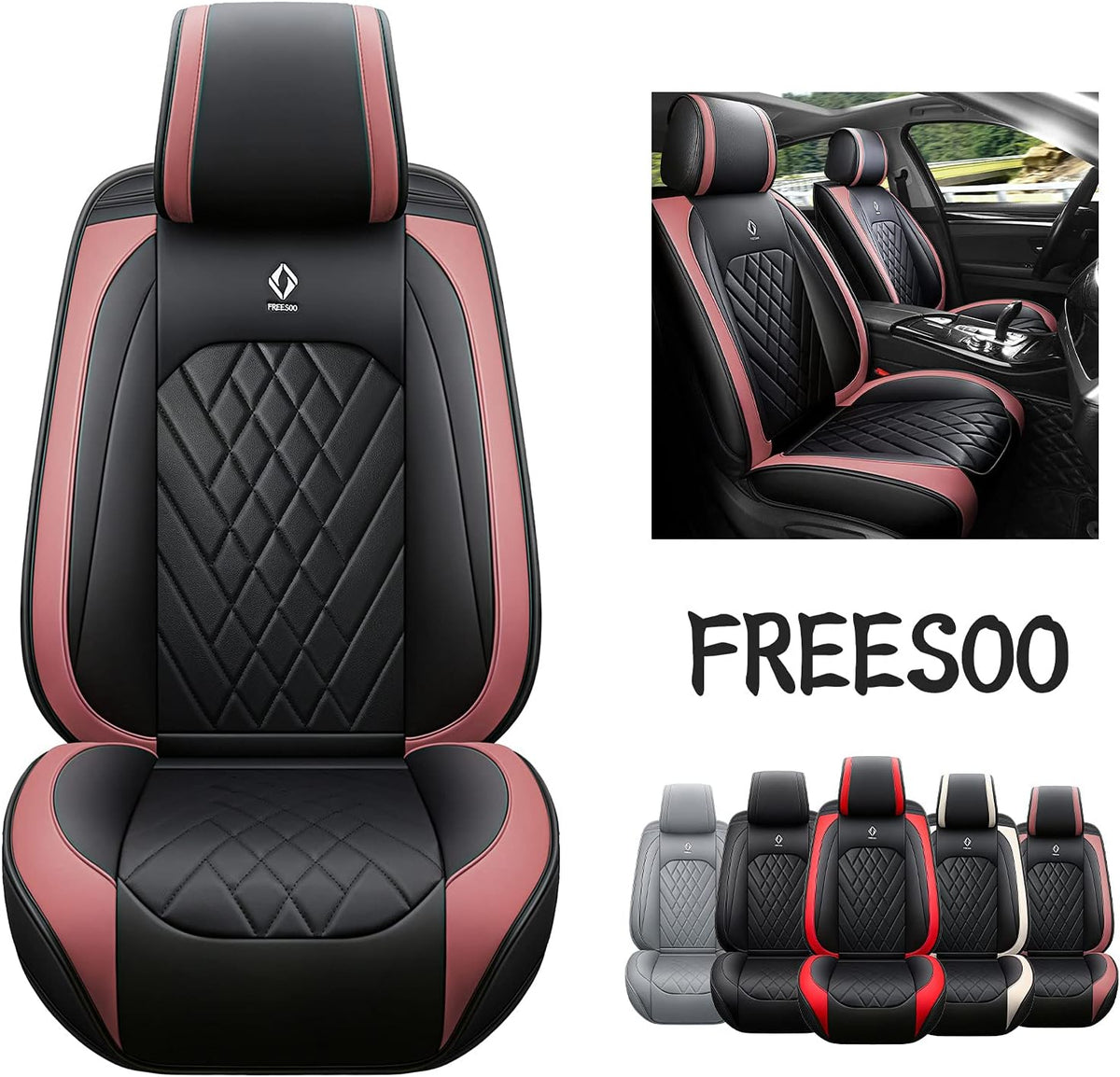 Leather Waterproof Car Seat Cover Full Set F17731