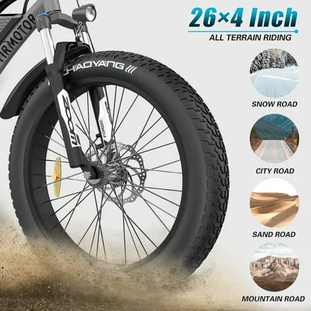 750W 48V 15Ah Fat Tire Electric Mountain Bike Y428