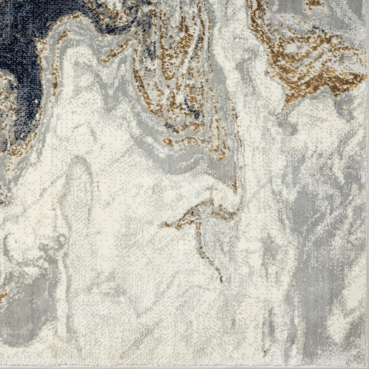 Blue Abstract 8x10 Area Rug A8724
