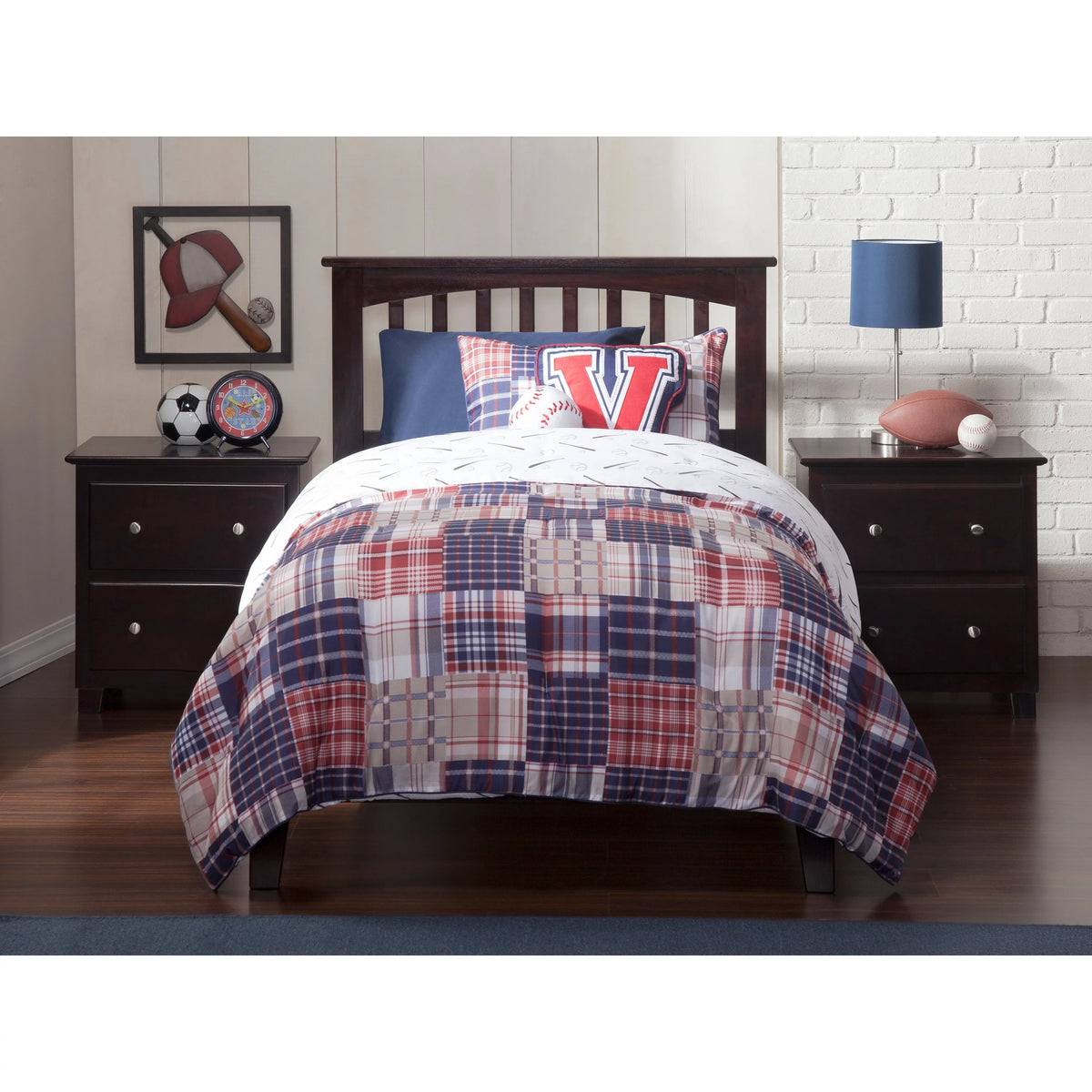 Espresso Twin-size Platform Bed V82821
