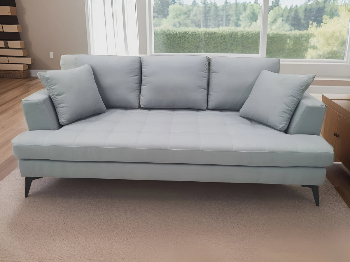 Gray Linen Fabric 3 Seater Sofa H580942