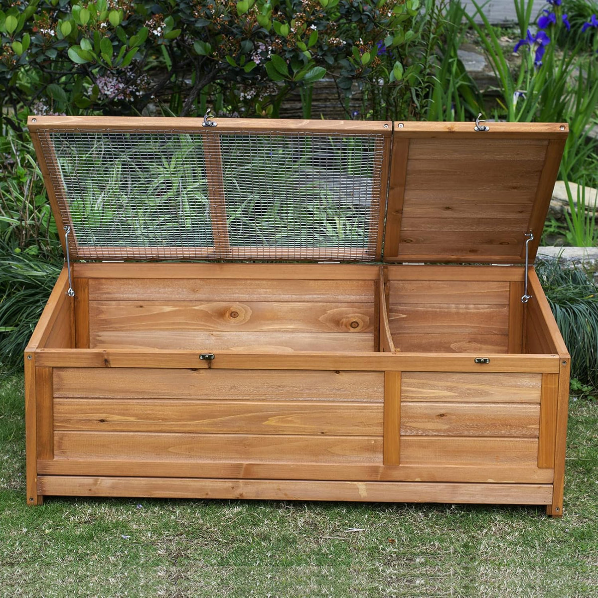 Wooden Tortoise House with Removable Bottom W38771