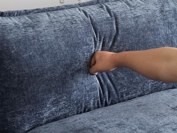 87" Convertible L-Shaped Sectional Sofa with Ottoman K828791