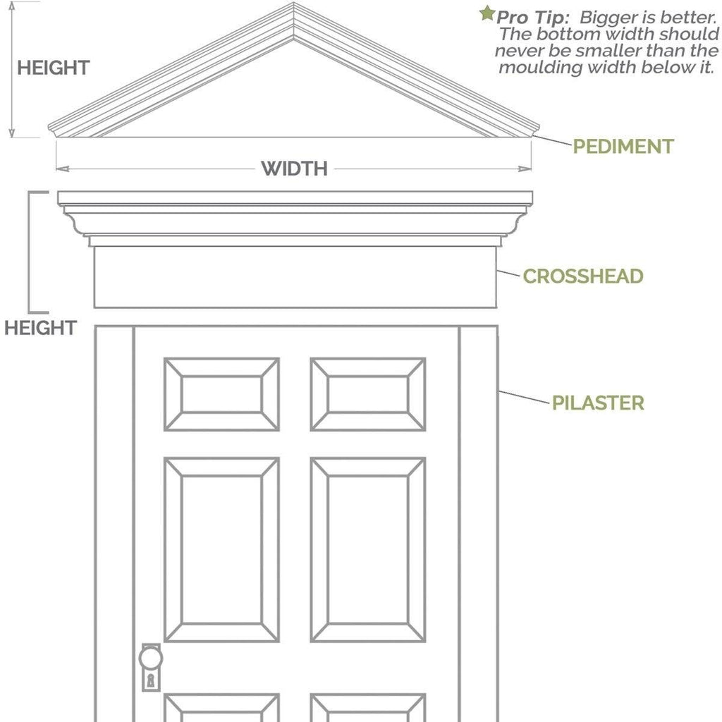 PVC Pilaster with Capital & Base (Pair) F542