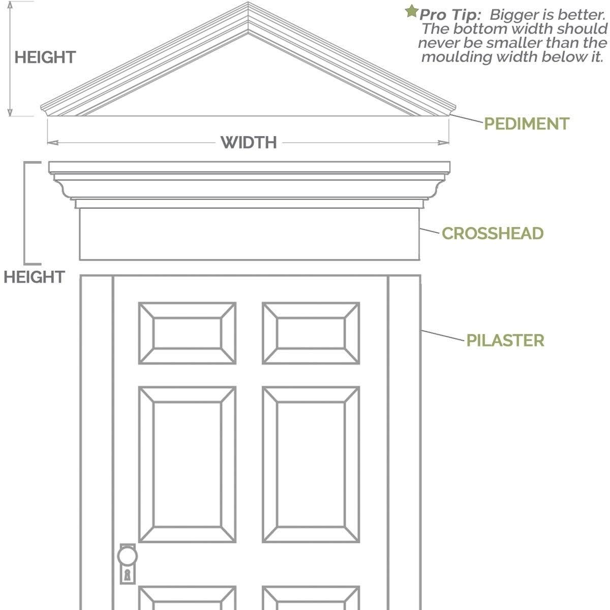 PVC Pilaster with Capital & Base (Pair) F542