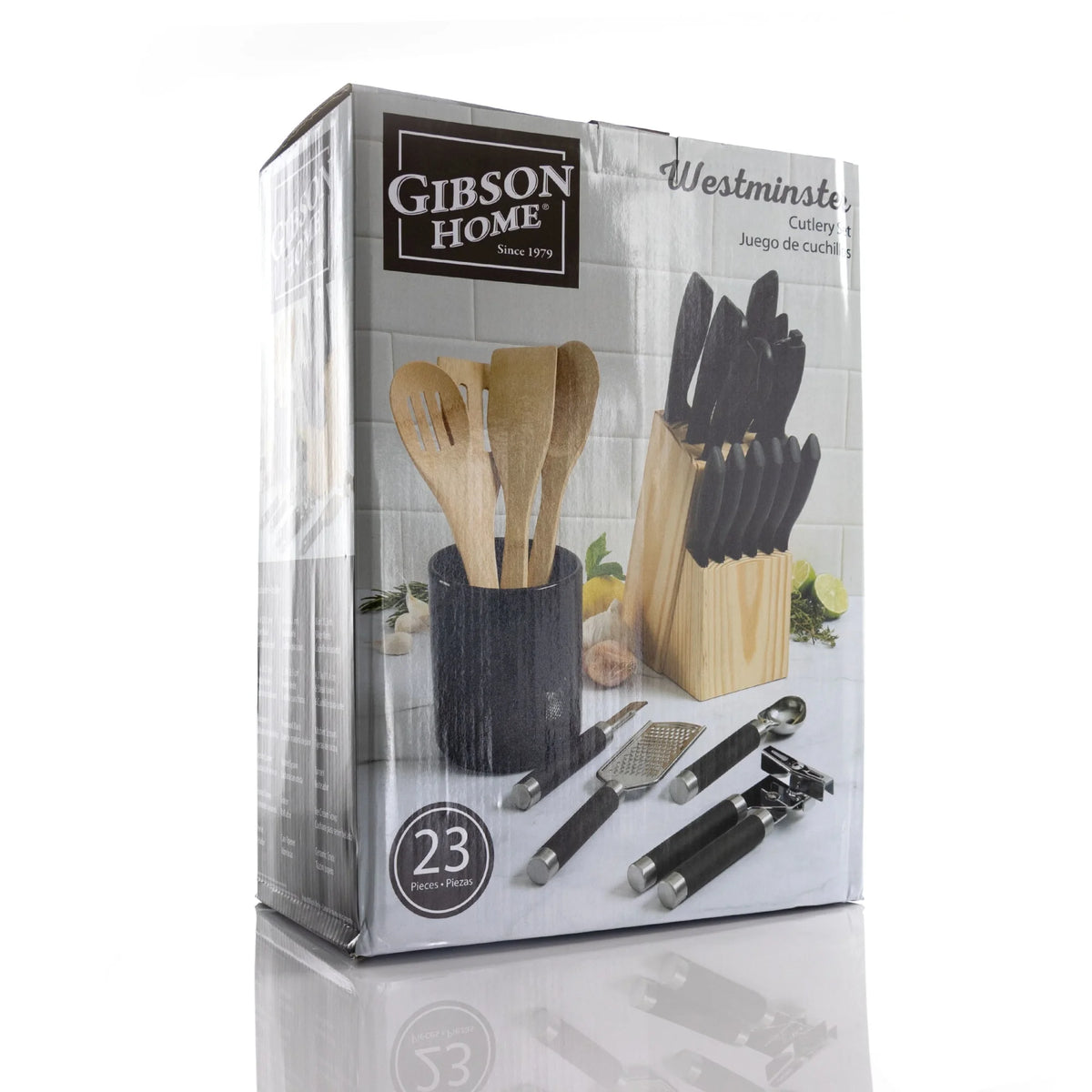 23 Piece Carbon Stainless Steel Cutlery Set J6840