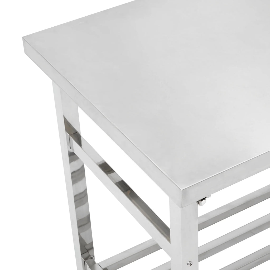 Stainless Steel Table 48x24 Inches with Adjustable Under Shelf B466831