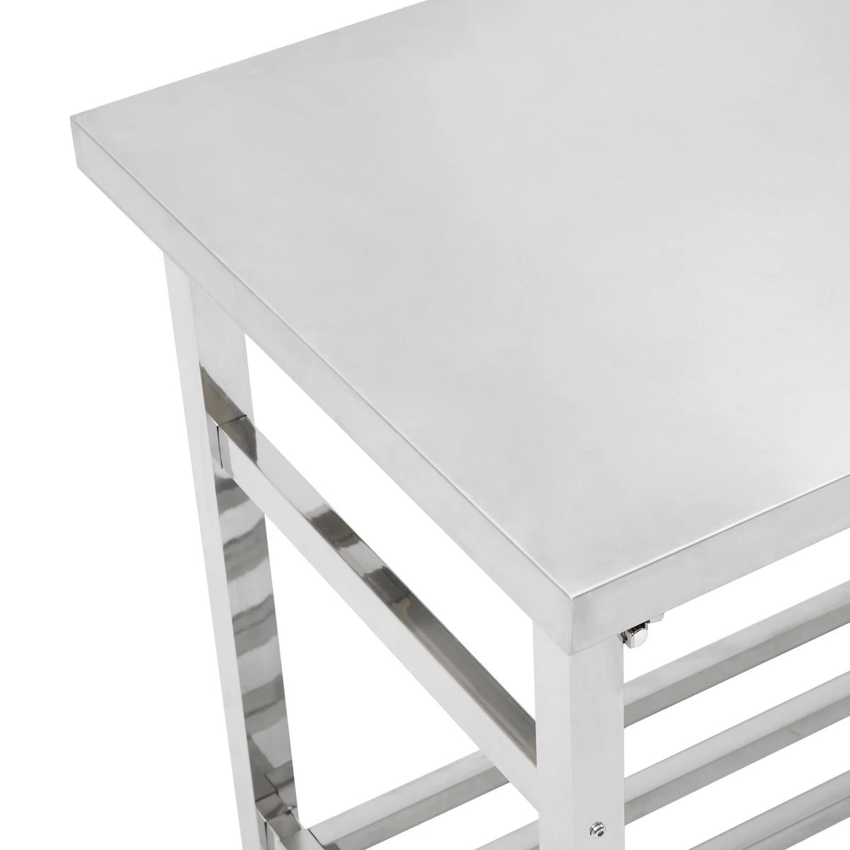 Stainless Steel Table 48x24 Inches with Adjustable Under Shelf B466831