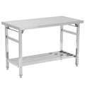 Stainless Steel Table 48x24 Inches with Adjustable Under Shelf B466831