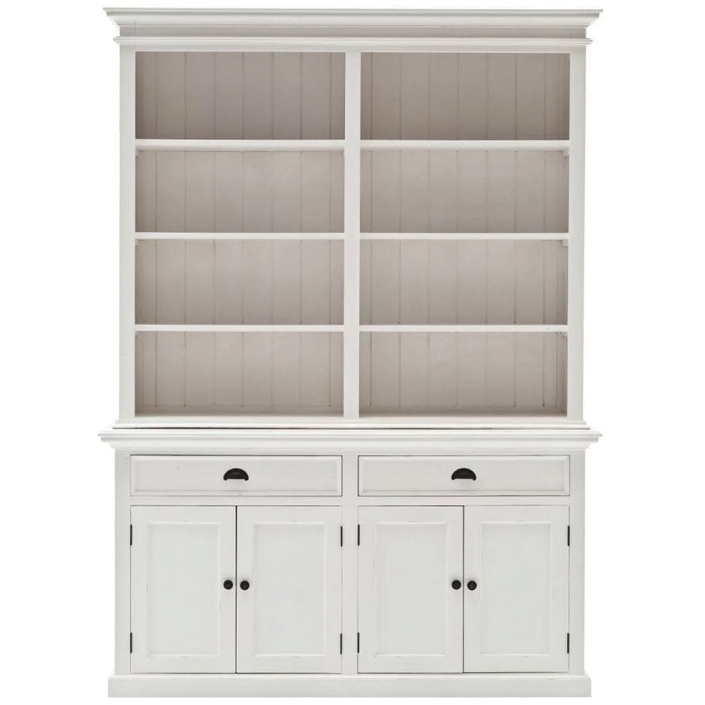 Storage Cabinet with Hutch in Pure White I98814