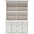 Storage Cabinet with Hutch in Pure White I98814