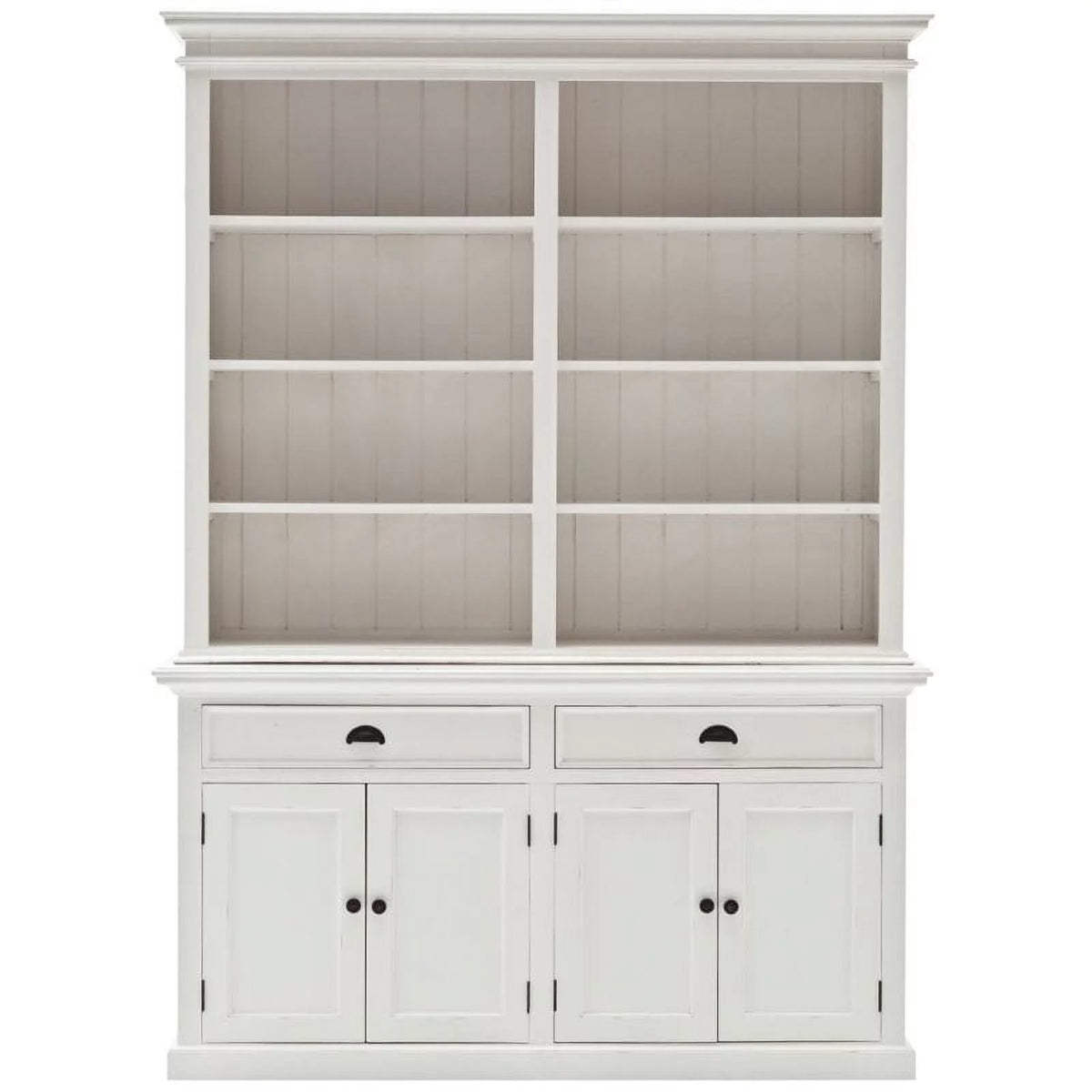 Storage Cabinet with Hutch in Pure White I98814