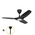 Black Ceiling Fan with Downrod T404