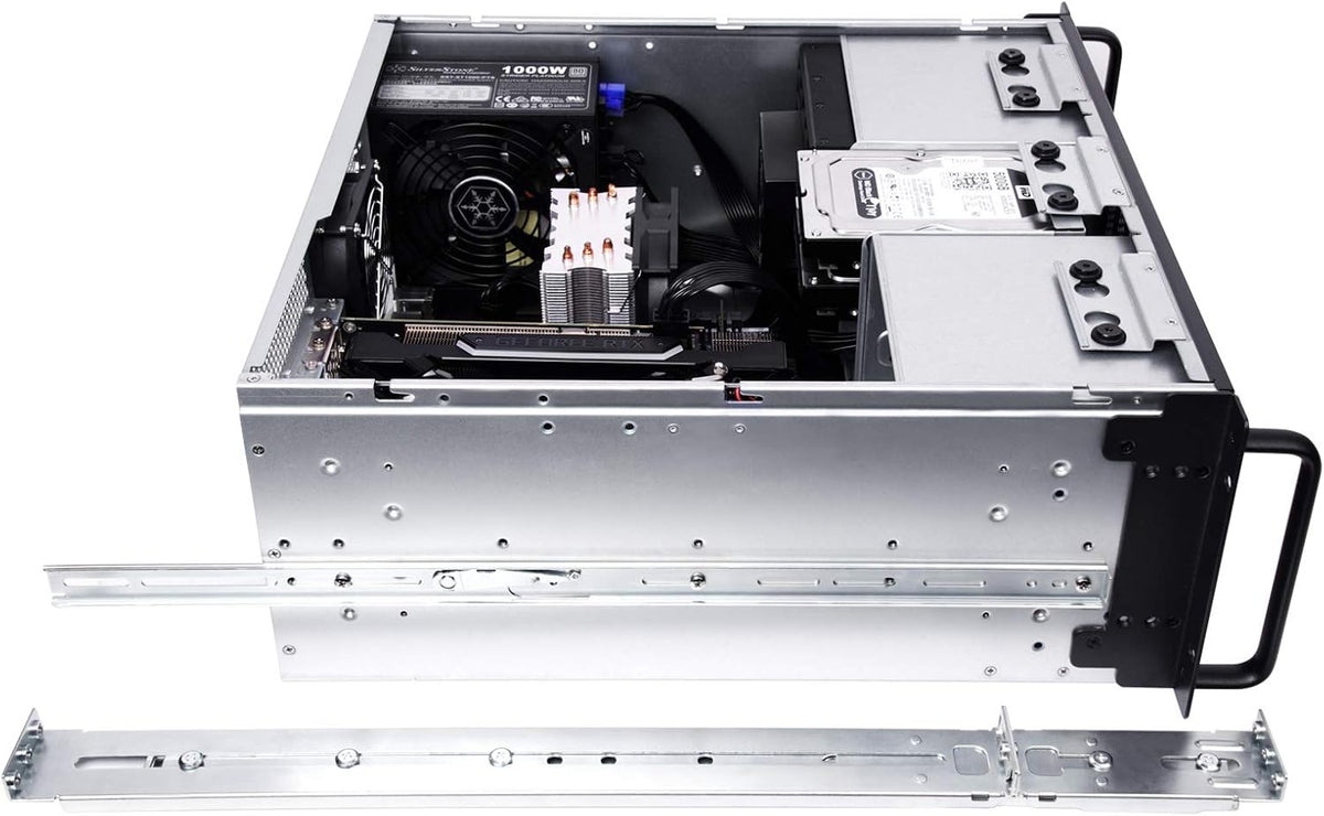 4U Rackmount Server Case with 5 x 3.5 Hot-Swappable Bay and 3 x 5.25 Bays Z476