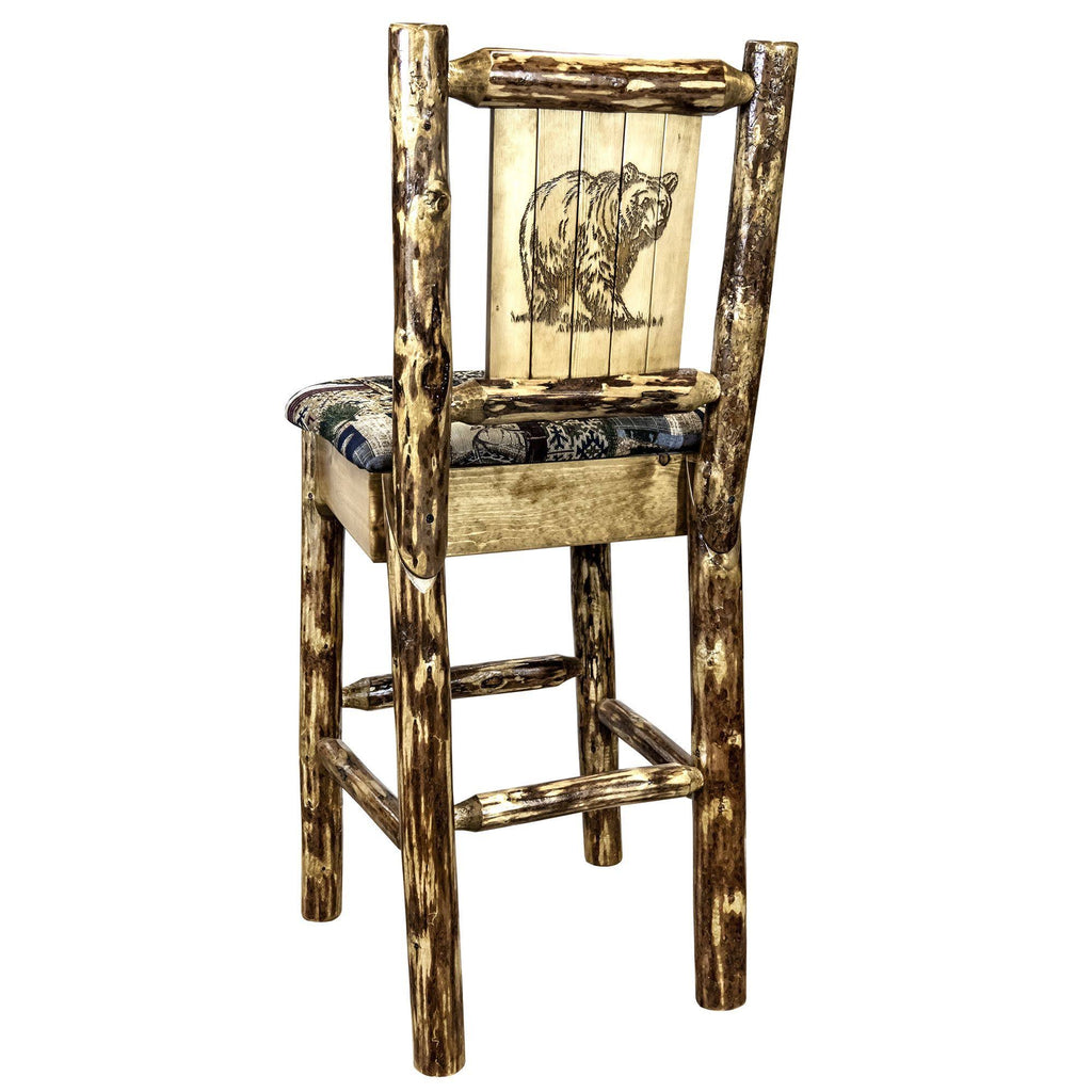 Woodland Upholstery Barstool with Back Z209