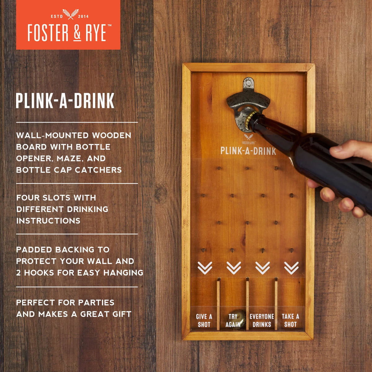 Wall Mounted Bottle Opener & Catcher I996