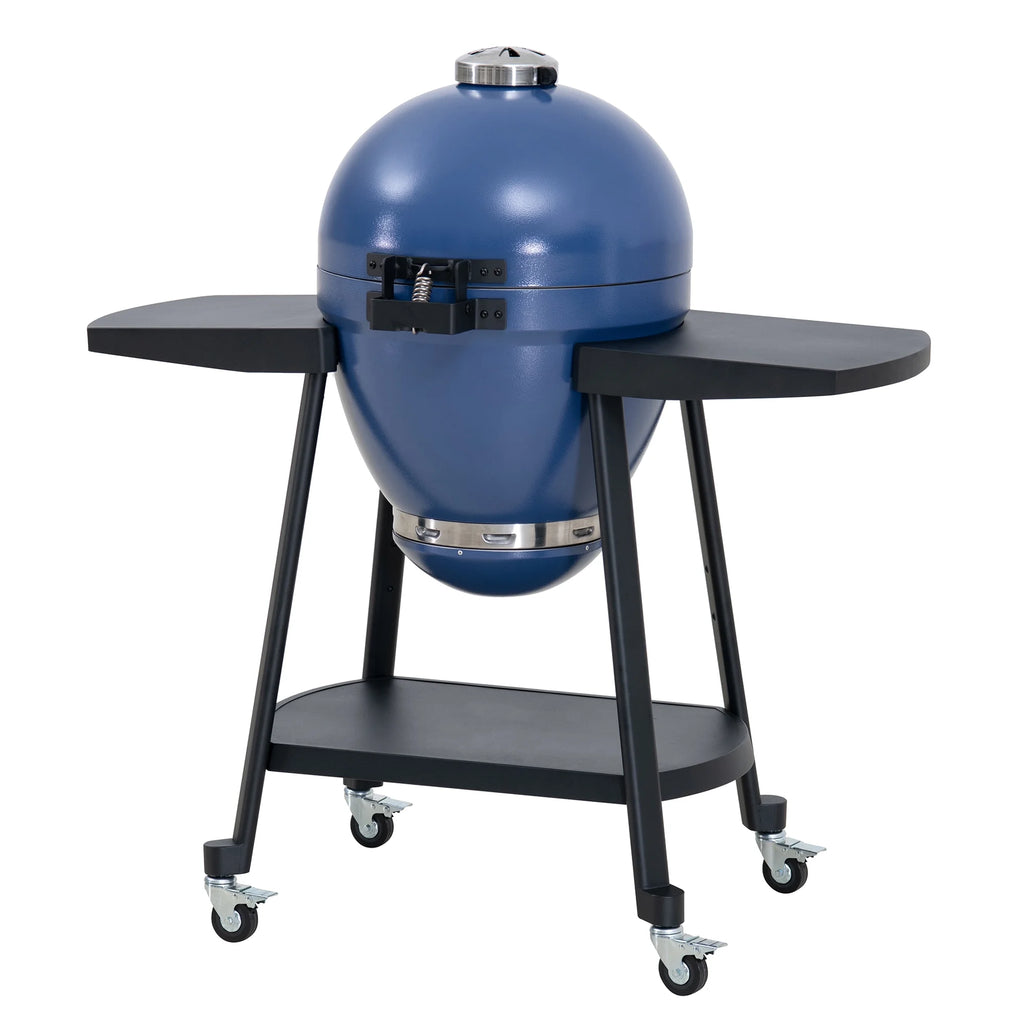 Green Egg-shaped Grill with Pizza Plate J687124