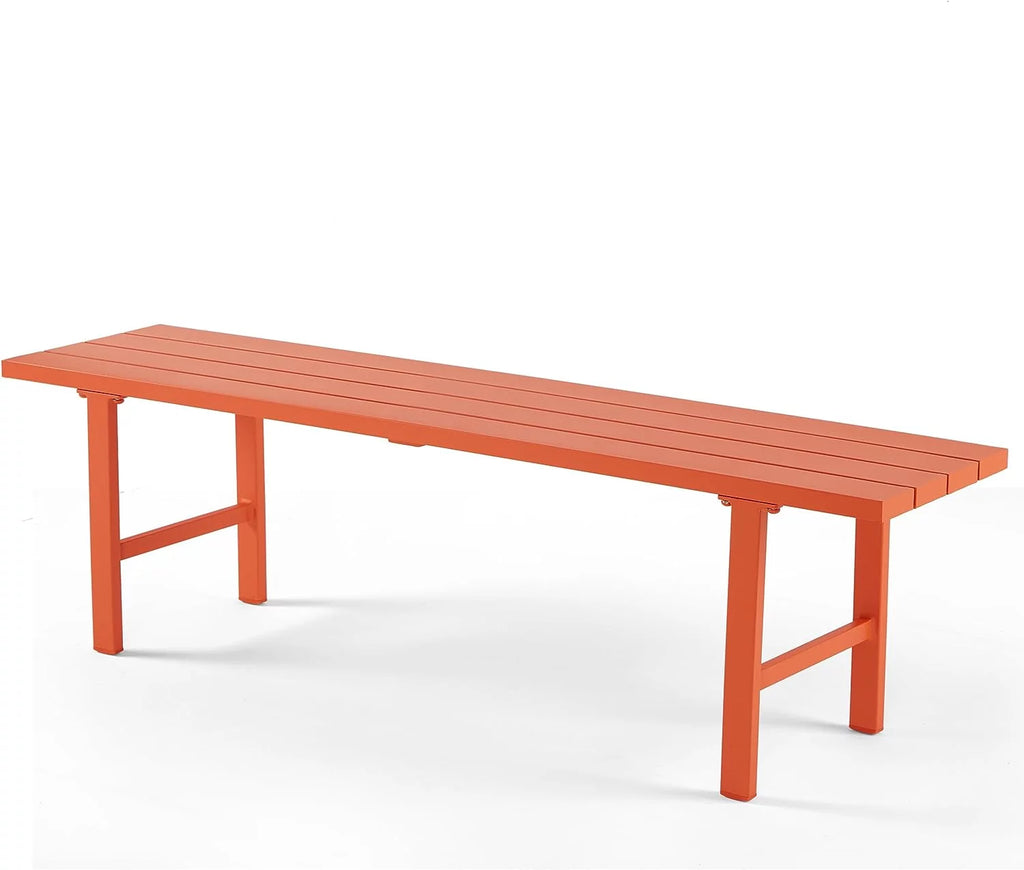 Aluminum Weatherproof 2-Person Outdoor Bench J978820