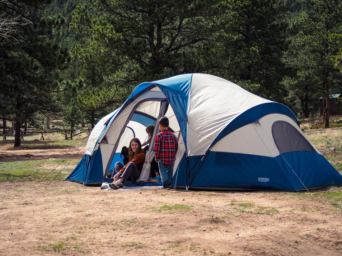 Blue 10-Person Cabin Tent Z5650