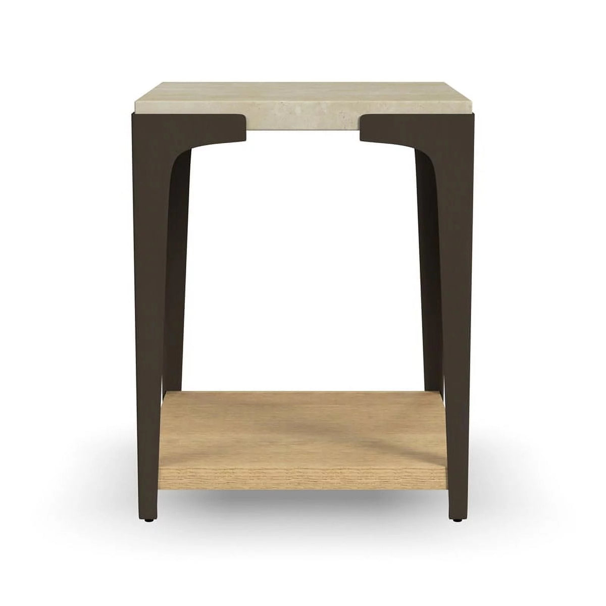 Brown Wood Chairside Table Y554