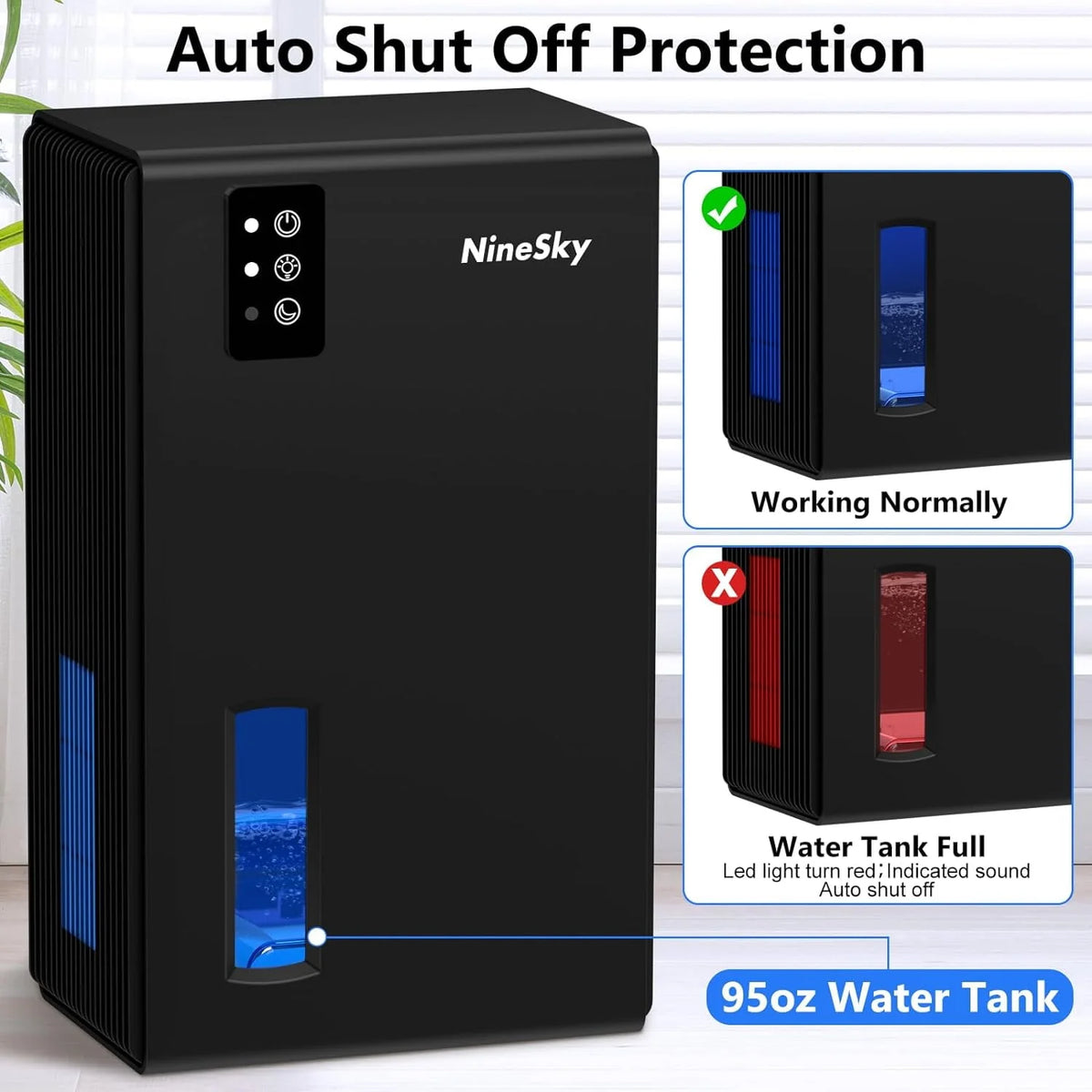 85 OZ Dehumidifier with Auto Shut Off E239