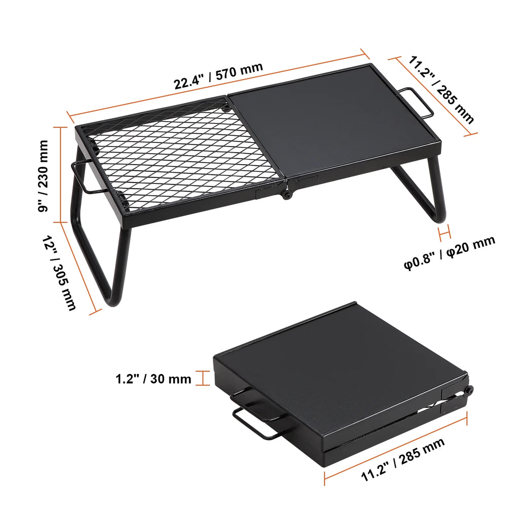 Folding Steel Campfire Grill A306